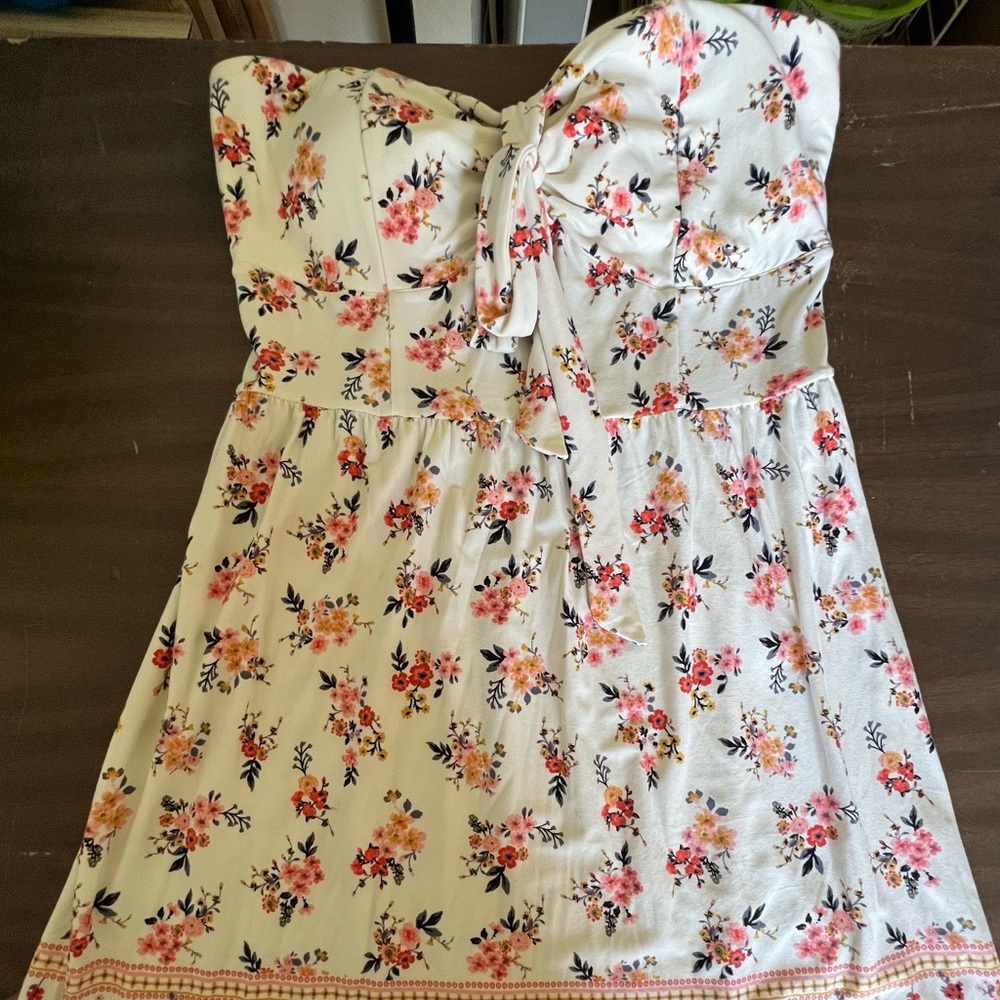 Womans Flowers Mini Dress size XL